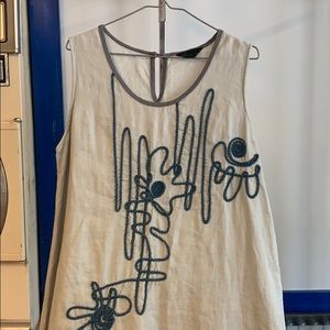 Peacock Ways Sleeveless Dress